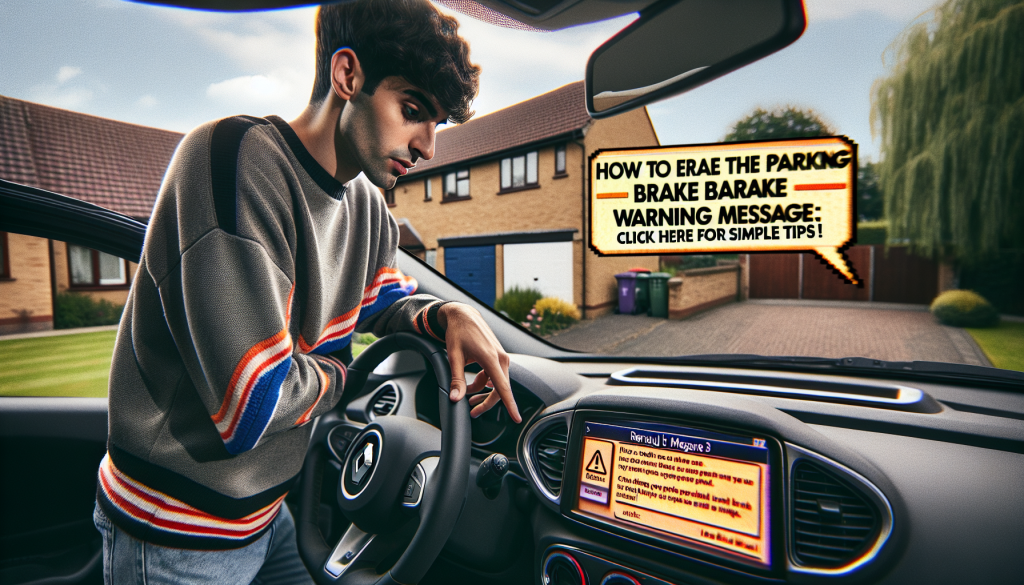 découvrez comment éliminer le message d'alerte 'frein de parking à contrôler' sur votre mégane 3. suivez nos conseils pratiques pour diagnostiquer et résoudre ce problème afin de garantir la sécurité et le bon fonctionnement de votre véhicule.