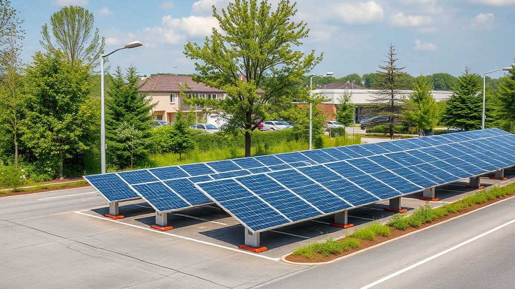 Professional photograph Ombrires photovoltaques obligatoires ce que doivent savo French parking fac