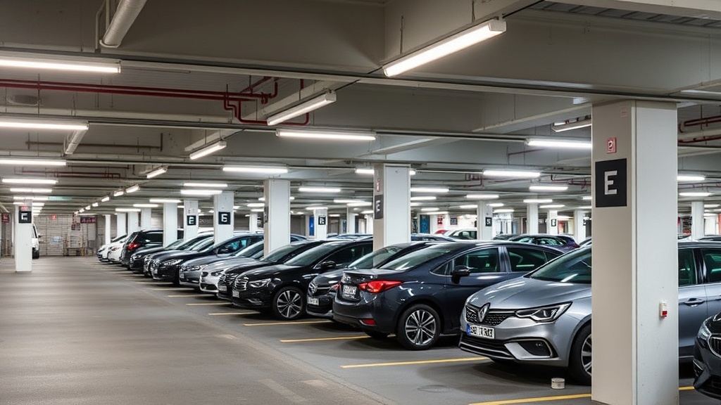 Professional photograph ZFE Grand Paris report des sanctions jusquen 2026 quels French parking fac