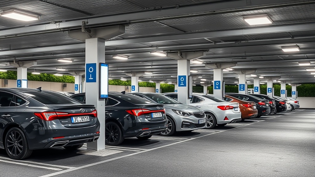 Professional photograph Stationnement intelligent en Europe les capteurs au sol do French parking f