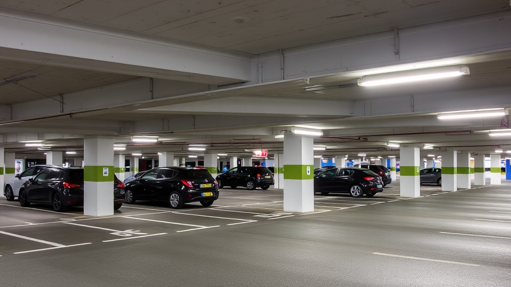Professional photograph Dcret tertiaire et parkings obligations de rnovation ne French parking faci