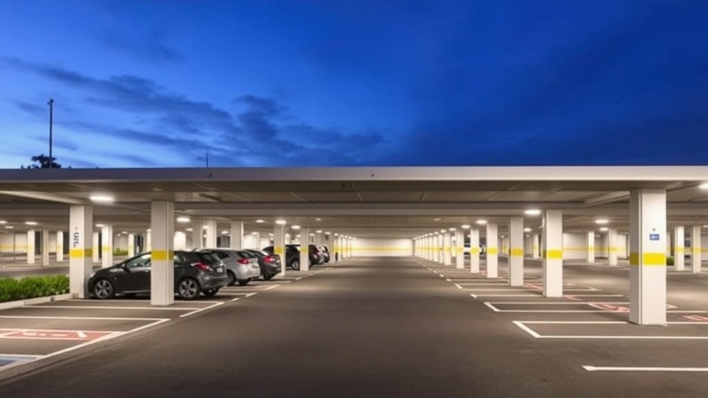 Professional photograph Parking relais PR conception gestion et financement French parking facility