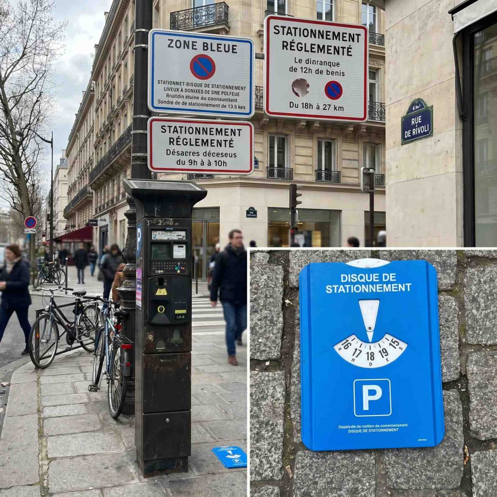 Horodateur stationnement payant zone bleue 2026